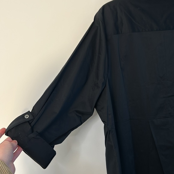 NWOT Soft Surroundings Lively Phoebe Shirt with Ruffle Collar Black Womens sz 2X - Picture 9 of 13